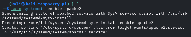 systemctl enable