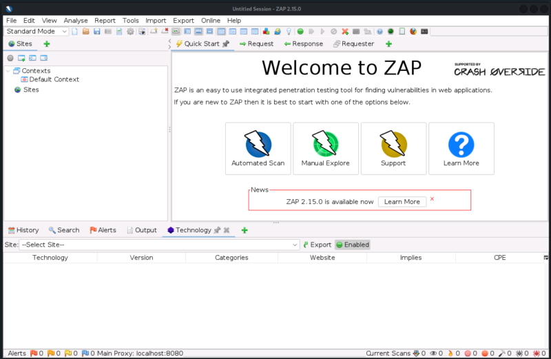 zap console