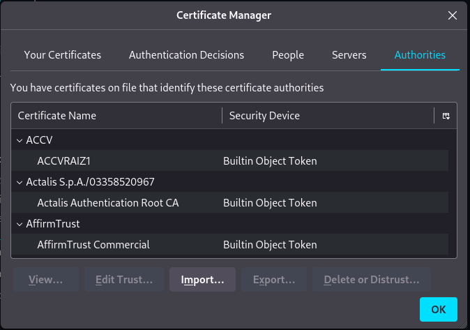 Certificate Manager