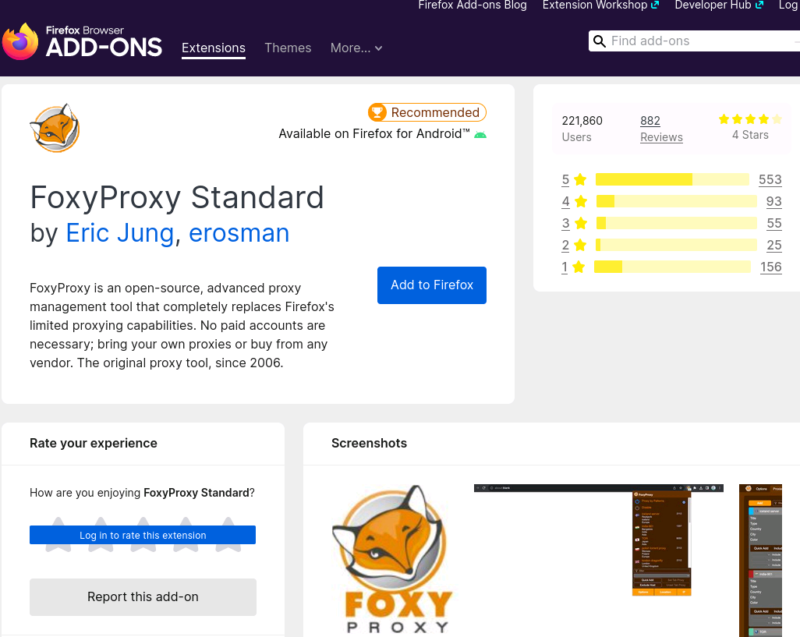 FoxyProxy Standard