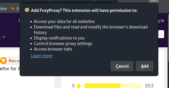 FoxyProxy install