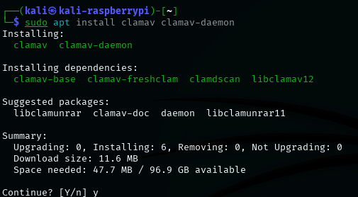 install clamav