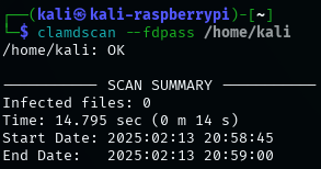 clamdscan --fdpass