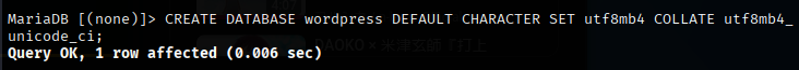 CREATE DATABASE