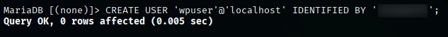 CREATE USER