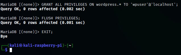 GRANT ALL PRIVIKEGES ON