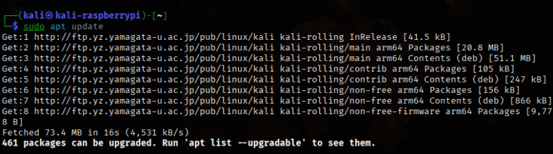 apt update