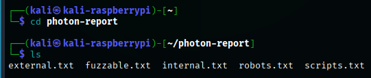 photon report