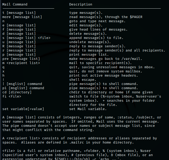 mail command