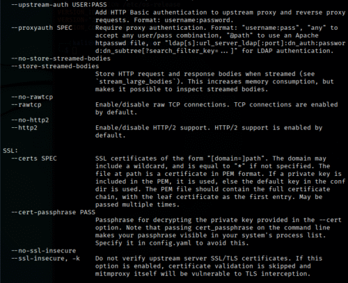 mitmproxy | kali linux覚え書き