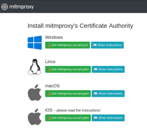 mitmproxy | kali linux覚え書き