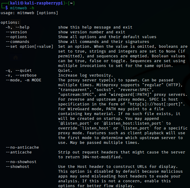 mitmweb -h1