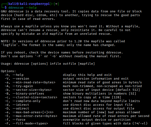 ddrescue --help