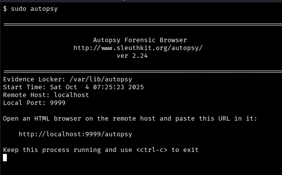 autopsy cli