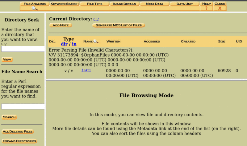 file analysis