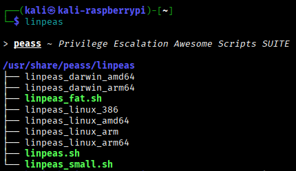 linpeas -h