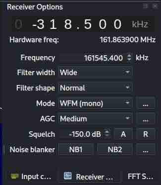 Reciever Options