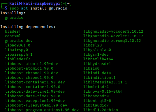 install gnuradio