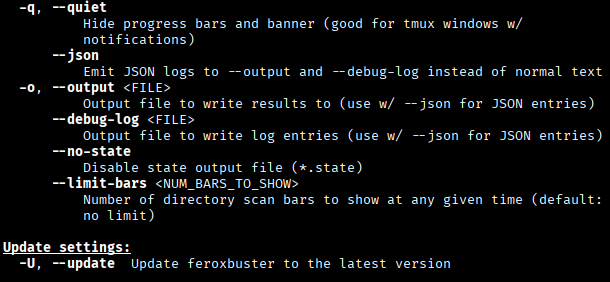 feroxbuster help 4