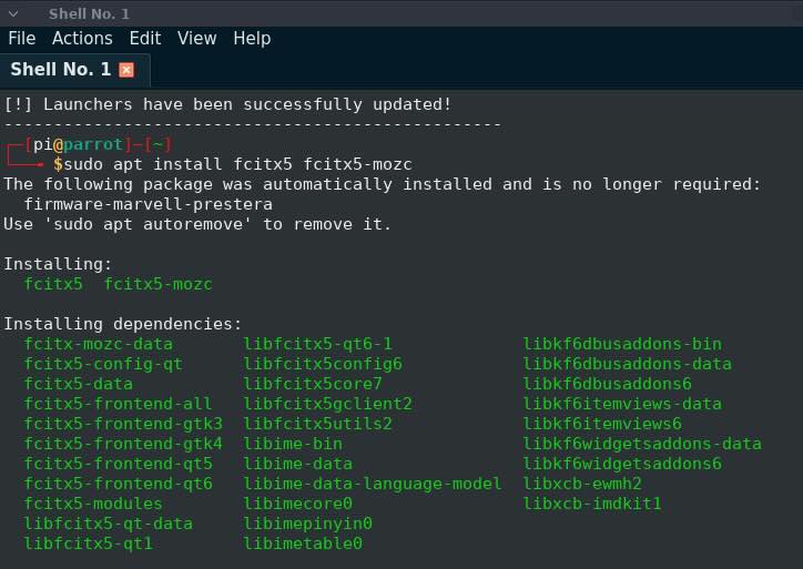 install fcitx mozc