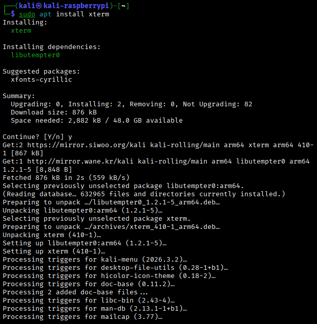 install xterm