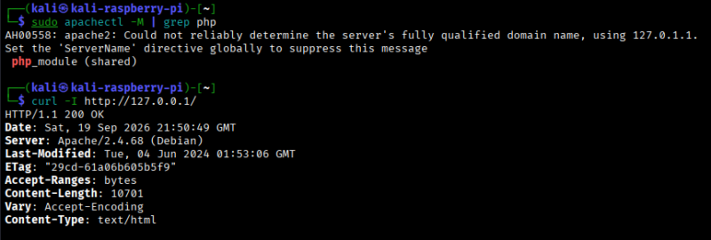 apachectl php