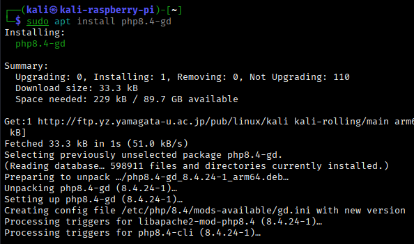 install php8.4-gd