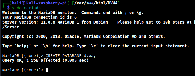 CREATE DATABASE