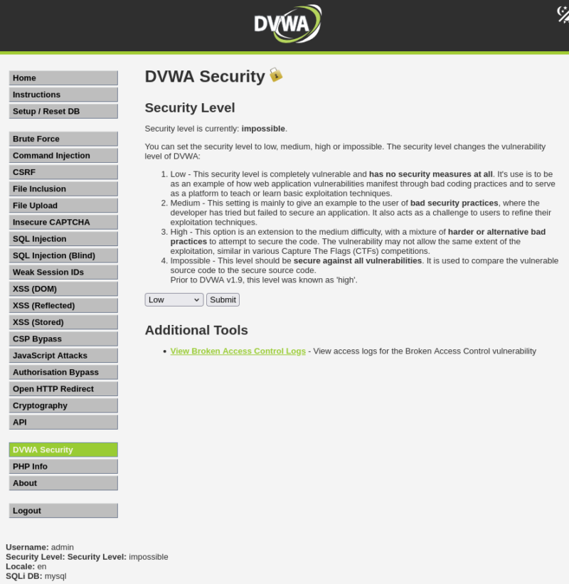 security level